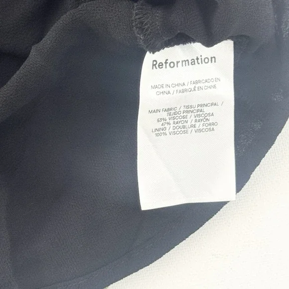 Reformation Joana Midi Tube Dress In‎ Blur Size XS Strapless Bias Cut - Picture 11 of 14